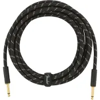 Fender Deluxe 4.5M/15ft Straight Instrument Cable Black Tweed
