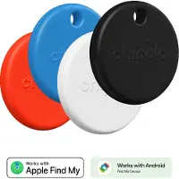 Chipolo POP 4-Pack Zwart, Wit, Rood, Blauw