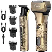 Hatteker 5-in-1 Tondeuse voor Heren – Baardtrimmer, Haartrimmer & Bodygroomer – Professioneel en Oplaadbaar