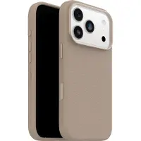 Otterbox Symmetry iPhone 17 Pro Back Cover met MagSafe Magneet Leer Grijs