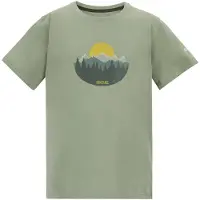 Regatta - Kid's Bosley - T-shirt 3-4 Years, olijfgroen