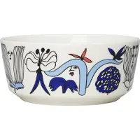 Arabia Puutarhurit schaal Ø15 cm Blauw-wit-rood