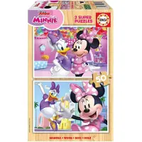 Educa Minnie Houten Puzzel 2x50 stukjes