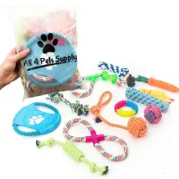 R2B All 4 Pets Supply Honden Speelgoed - Geschikt voor Puppy's tot Middelgrote Honden - 12 stuks