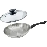 Fackelmann Set pan 28 cm roestvrij staal en glazen deksel Geneva