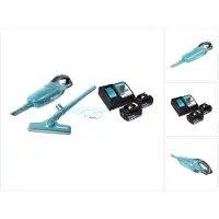 Makita DCL 182 RG accustofzuiger 18 V + 2x accu 6,0 Ah + oplader