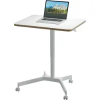 Leitz - Zit-/Stabureau Ergo Small Handmatig met Wielen - Wit