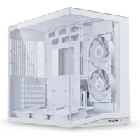Lian Li 011 Dynamic Mini O11D mini V2 Flow, Mini-tower, PC-behuizing, Wit, ATX, Micro ATX, Mini-ATX, Aluminium, Mesh, Gehard glas, 16 cm