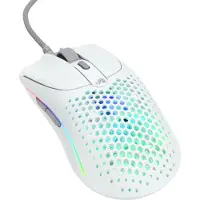 Glorious Model O Wired 2, rechterhand, optische sensor, USB Type-A, 26000 DPI, 1 ms, wit