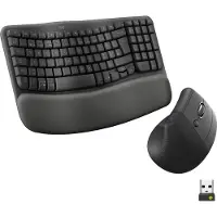 Logitech Wave & Lift combo: draadloos toetsenbord en muis
