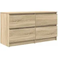 vidaXL Tv-meubel 100x35x54 cm bewerkt hout sonoma eikenkleurig
