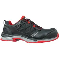 Albatros veiligheidsschoen ULTRATRAIL BLACK, lage uitvoering, maat 37, zwart/rood, S3 ESD, HRO, SRC, EN ISO 20345, glad leer