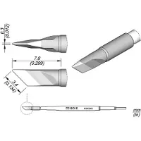 JBC C210018 Soldeerpunt Speciale vorm, mesvormig Grootte soldeerpunt 0.3 mm Lengte soldeerpunt: 7.6 mm Inhoud: 1 stuk(s)