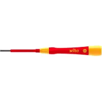 Wiha 42374 Elektronica, VDE, Elektronica en fijnmechanica Platte schroevendraaier Kopbreedte: 1.5 mm Koplengte: 50 mm