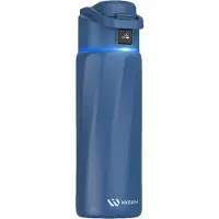 WaterH Boost slimme waterfles 710ml donker blauw - B003-24OZ-MB