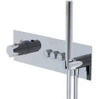 Steinberg 390 - Inbouw thermostaatkraan voor 3 functies, met binnenwerk, chroom 390 4232 2