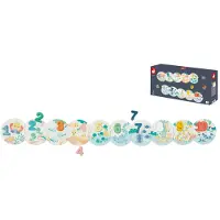 Janod - Pure - Mijn eerste puzzel met cijfers - Cijfer-Leerpuzzel