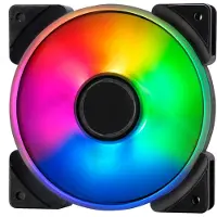 Fractal Design Prisma AL-12 PWM PC-ventilator Zwart, Wit (b x h x d) 120 x 120 x 25 mm