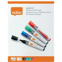 Nobo whiteboard marker assorti 10 stuks (4 mm beitel)