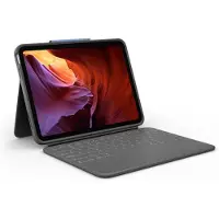 Logitech Rugged Folio, QWERTY-toetsenbord, Severská, 1,8 cm, 1,2 mm, geschikt voor: Apple iPad (7e generatie), iPad (8e generatie), iPad (9e generatie), iPad (10e generatie), iPad (A16)