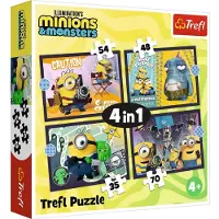 Trefl Puzzel 4 in 1 The Minions 3 12-15-20-24 stuks