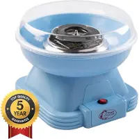 Bestron Suikerspinmachine - Sweet Dreams Collectie - met 10 stokjes & maatlepel - Blauw