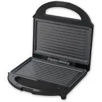 Heinner Elektrische Sandwichmaker en Contactgrill – 700 W – Tosti-ijzer met Antiaanbakplaten – Indicatielampjes – Vergrendelbare Handgreep – Voor Tosti’s, Panini’s en Snacks – Zwart