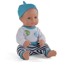 Miniland Babypop - Europese Jongen 32Cm - Met Vanillegeur - Waterdicht - 10 Maanden