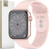 Tech-Protect Sport Siliconen Apple Watch 42 / 41 / 40 / 38 Mm Bandje Roze