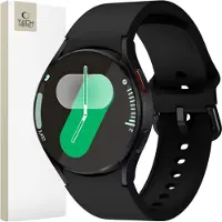 TechProtection Siliconen Slim Galaxy Watch 7 / 6 / 5 Pro / 5 / 4 / FE Bandje Zwart