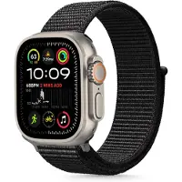 TechProtection Nylon Apple Watch 49 / 46 / 45 / 44 Mm Bandje Zwart