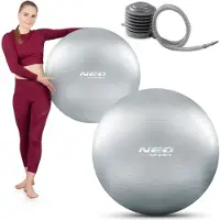 Neo-Sport Oefenbal 75 cm NS-952 zilver