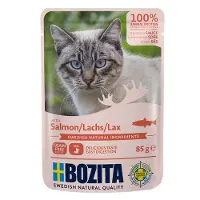 Bozita 12x85g Stukjes in Saus Pouch Zalm Kattenvoer