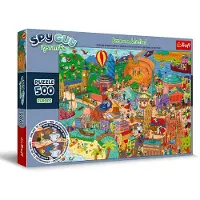 Trefl legpuzzel Spy Guy Lost Items Europe 500 stukjes karton.