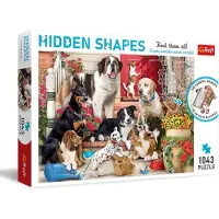 Trefl Puzzle Hidden Shapes 1043T Hunde Spaß 68x48cm