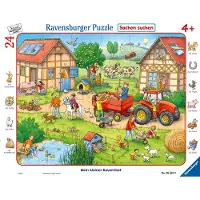 Ravensburger Framepuzzel - Een dag in de haven, 24 stukken