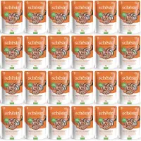 Schesir Cat Maaltijdzakjes Adult In Gelei 85 g - Kattenvoer - Tonijn&Kip&Garnaal