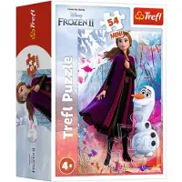 Trefl Frozen Mini-Puzzel: 54 stukjes, Anna & Olaf