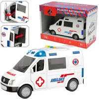 Askato Ambulance Speelgoedauto met Licht en Geluid, 1:16