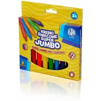 Astra SUPER JUMBO krijtjes, 8 kleuren, 14mm dik