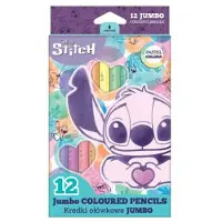 Inny Lilo & Stitch Jumbo kleurpotloden 12 stuks