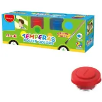 Keyroad Plakkaatverf Set 6 Kleuren x 25ml met Penseel