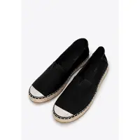 WITTCHEN - Espadrilles - Zwart - Vlecht Detail - Textiel - Ronde Neus