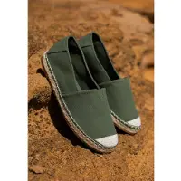 WITTCHEN - Espadrilles - Gevlochten Neus - Green - Textiel