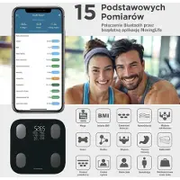 Klausberg 7854 - Slimme Bluetooth Personenweegschaal met Lichaamsanalyse – Gewicht, BMI, Vetpercentage, Spiermassa, Kleurendisplay - Zwart