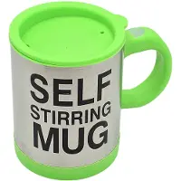 MParts VERGIONIC - Zelfroerende Thermische Mok - 350ml - Groen - Met Deksel - Ideaal voor Koffie & Thee