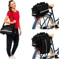 Fit4Med | Fietszak - Zwart - 35 liter - Waterdicht - Uitbreidbaar