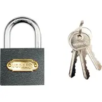 TOYA Gietijzeren kettingen - - VOREL - 38 mm - 3 sleutels - zilver/zwart
