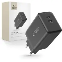 Tech-Protect Tech Protection 45 Watt GAN 2 Poort USB-C Oplader Zwart