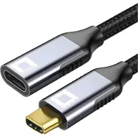 CO2 -verlengkabel USB-C, snelladen, USB Type C, 4K, 20Gbps, 100W, 1 meter